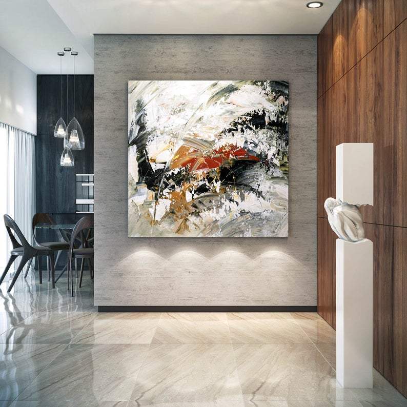 Large Canvas Art, Large Abstract Painting, Extra Large Wall Art