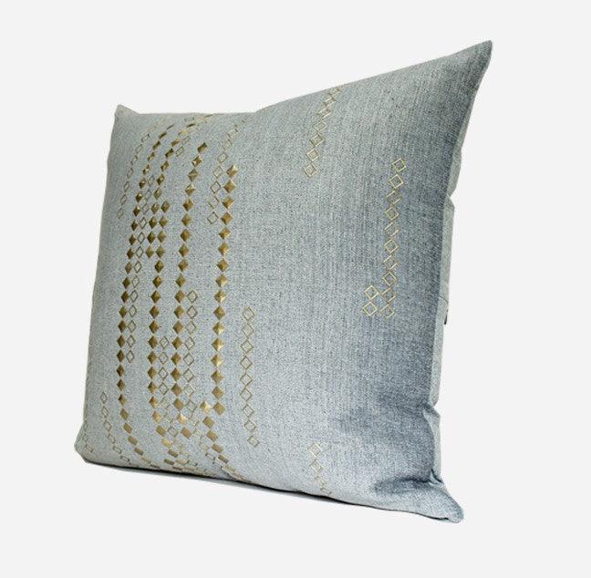 Modern Throw Pillows, Decorative Sofa Pillows, Blue, White, Gray Simpl