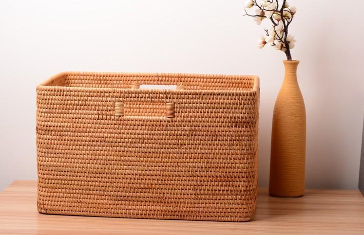 Laundry Storage Baskets, Rattan Storage Baskets for Kitchen, Storage B –  Silvia Home Craft