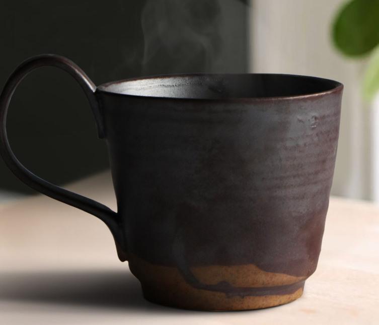 Pottery Coffee Mug, Large Handmade Ceramic Coffee Cup, Large