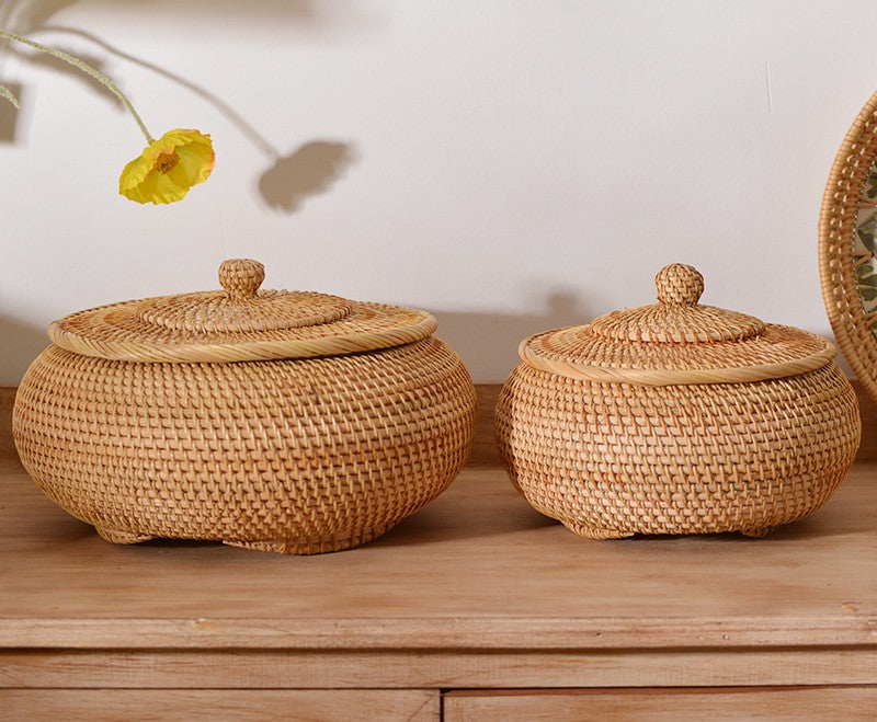 Small woven deals storage baskets