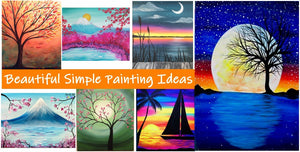 Creative Easy Landscape Painting Ideas for Beginner, Basic Easy Acrylic Painting Ideas, Easy Watercolor Painting Ideas, Easy Oil Paintings for Beginners, Simple DIY Canvas Painting Ideas for Kids