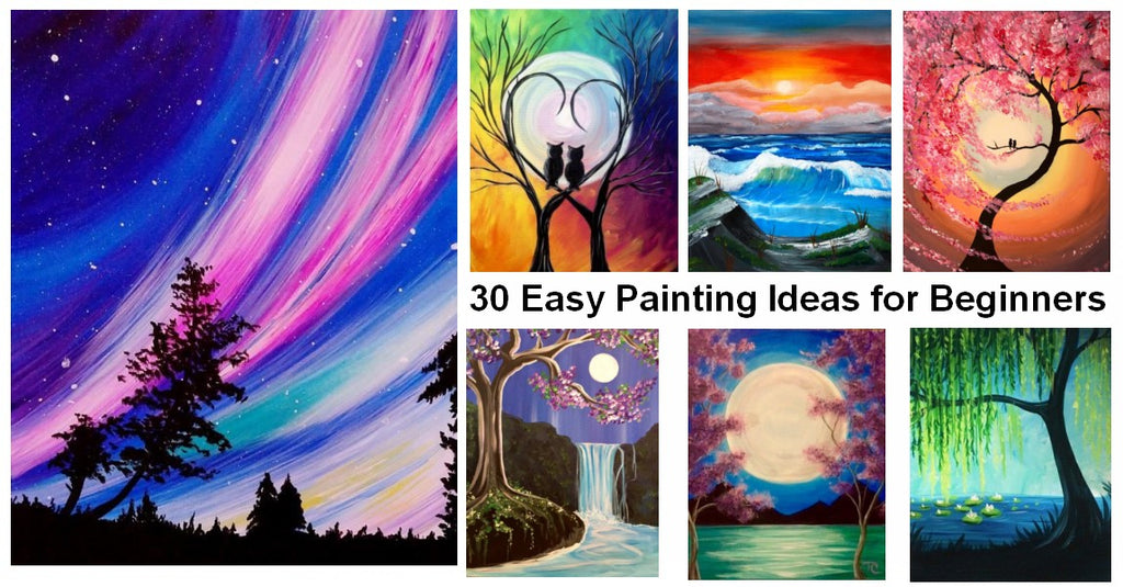 easy abstract tree paintings