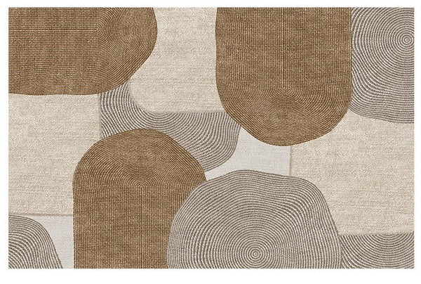 Abstract Area Rugs for Living Room, Modern Rugs for Interior Design, Contemporary Abstract Rugs for Dining Room-Silvia Home Craft