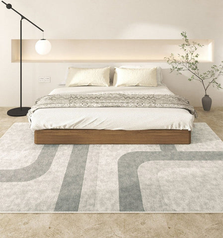 Modern Runner Rugs for Entryway, Kitchen Runner Rugs, Geometric Hallway Runner Rugs, Bathroom Runner Rugs, Contemporary Runner Rugs Next to Bed-Silvia Home Craft