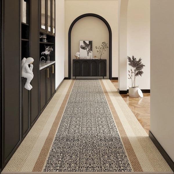 Non Slip Modern Long Hallway Runners, Long Narrow Runner Rugs, Extra Long Hallway Runners, Contepmorary Runner Rugs-Silvia Home Craft