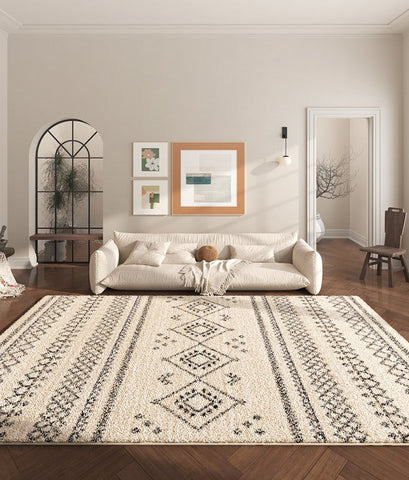 Abstract Contemporary Runner Rugs for Living Room, Modern Runner Rugs Next to Bed, Bathroom Runner Rugs, Kitchen Runner Rugs, Runner Rugs for Hallway-Silvia Home Craft