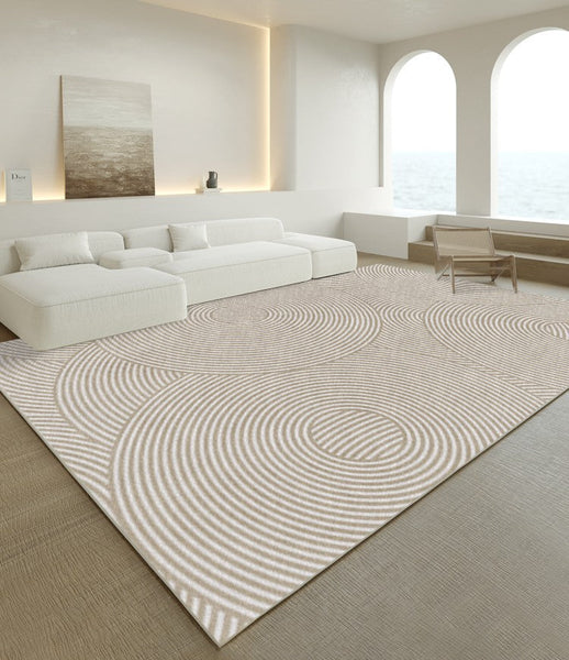 Large Geometric Modern Rugs, Bedroom Geometric Area Rugs, Living Room Area Rugs, Modern Rugs in Dining Room, Contemporary Modern Rugs for Office-Silvia Home Craft