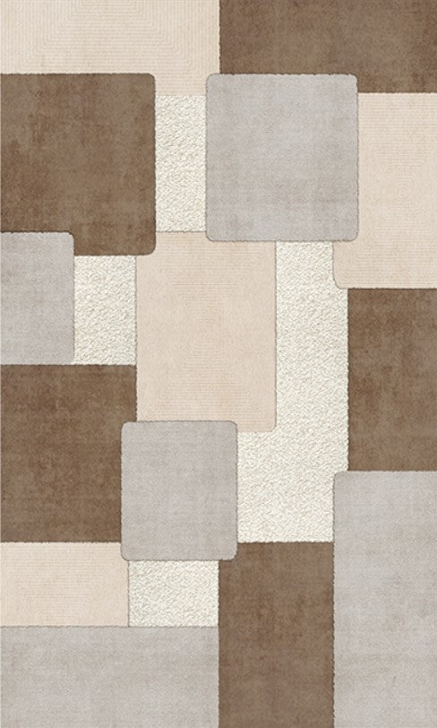 Abstract Modern Rugs for Living Room, Large Contemporary Rugs for Dining Room, Bedroom Geometric Modern Area Rugs-Silvia Home Craft