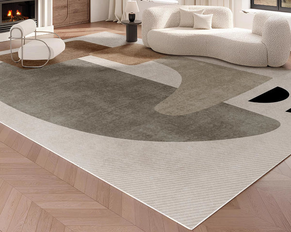 Abstract Geometric Modern Rugs, Contemporary Modern Rugs for Living Room, Modern Rugs for Dining Room, Bedroom Modern Rugs-Silvia Home Craft