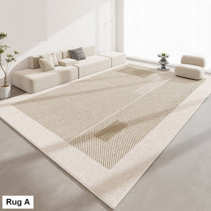 Extra Large Modern Rugs for Bedroom, Abstract Contemporary Modern Rugs for Living Room, Geometric Modern Rug Placement Ideas for Dining Room-Silvia Home Craft