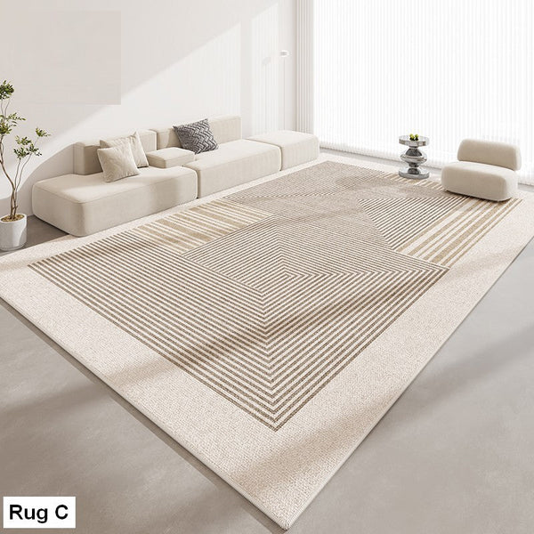 Extra Large Modern Rugs for Bedroom, Abstract Contemporary Modern Rugs for Living Room, Geometric Modern Rug Placement Ideas for Dining Room-Silvia Home Craft