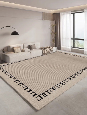 Abstract Modern Rugs for Living Room, Simple Geometric Carpets for Kitchen, Modern Rugs under Dining Room Table, Contemporary Modern Rugs Next to Bed-Silvia Home Craft