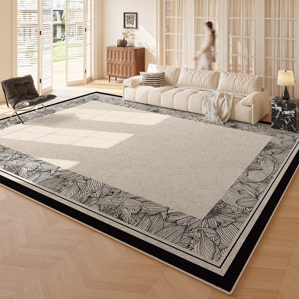 Modern Rugs for Office, Dining Room Floor Carpets, Large Modern Rugs in Living Room, Modern Rugs under Sofa, Abstract Contemporary Rugs for Bedroom-Silvia Home Craft