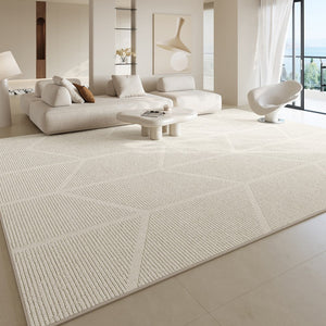 Large Geometric Floor Carpets, Abstract Modern Area Rugs under Dining Room Table, Modern Living Room Area Rugs, Bedroom Modern Rugs-Silvia Home Craft