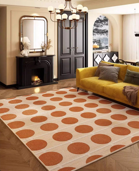 Geometric Contemporary Rugs for Dining Room, Bedroom Floor Rugs, Mid Century Modern Rug for Living Room, Modern Rugs for Living Room-Silvia Home Craft