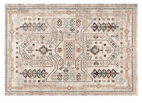 Modern Rugs for Living Room, Morocco Contemporary Rugs Next to Bed, Flower Pattern Contemporary Modern Rugs for Dining Room-Silvia Home Craft