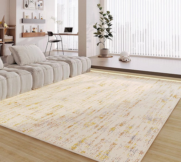 Washable Kitchen Area Rugs, Contemporary Rugs for Living Room, Large Modern Rugs for Dining Room, Modern Rugs Next to Bed-Silvia Home Craft