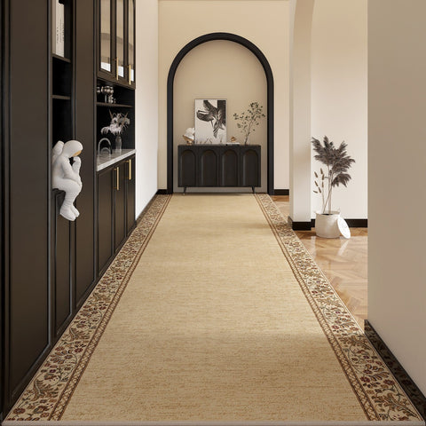 Extra Long Hallway Runners, Traditional Persian Long Narrow Runner Rugs, Non Slip Entrance Runner Rugs, Washable Entryway Runner Rug Ideas, Kitchen Runner Rugs-Silvia Home Craft