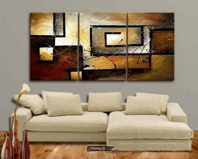 Living Room Wall Art Painting, Modern Paintings, Abstract Painting for Sale, Canvas Painting for Dining Room, 3 Piece Wall Art-Silvia Home Craft