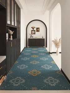 Modern Long Hallway Runners, Extra Long Narrow Runner Rugs, Stain-resistant Non Slip Entrance Hallway Runners, Easy Care Kitchen Runner Rugs, Contemporary Entryway Runner Rug Ideas-Silvia Home Craft