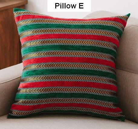 Decorative Throw Pillows for Living Room, Bohemian Style Chenille Pillow Cover, Bohemian Decorative Sofa Pillows-Silvia Home Craft