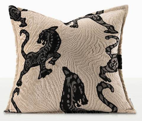 Tiger Pattern Modern Pillows for Couch, Abstract Decorative Throw Pillows for Living Room, Large Modern Sofa Pillow Cases, Decorative Pillow Covers-Silvia Home Craft