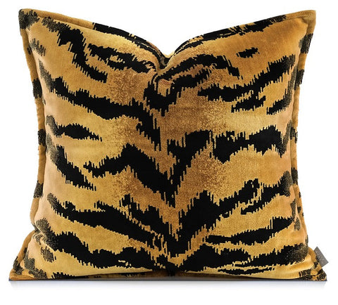 Luxury Abstract Decorative Throw Pillows for Living Room, Tiger Pattern Modern Pillows for Couch, Large Modern Sofa Pillow Cases, Decorative Pillow Covers-Silvia Home Craft