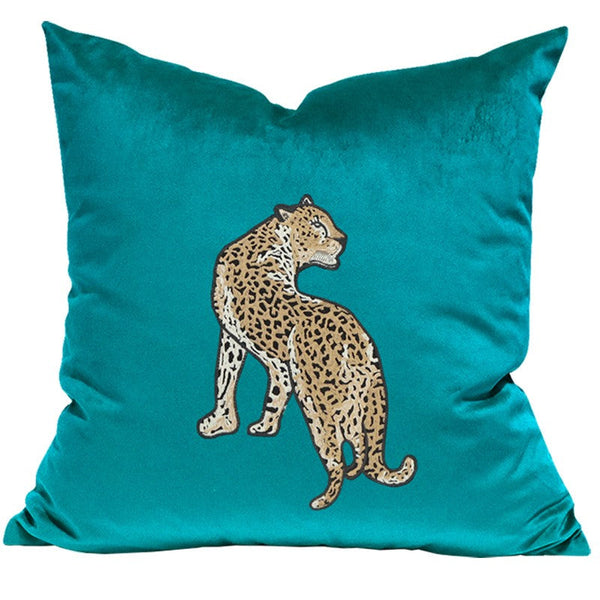 Decorative Pillows for Living Room, Modern Sofa Pillows, Cheetah Decorative Throw Pillows, Contemporary Throw Pillows-Silvia Home Craft