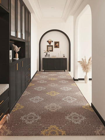 Entrance Hallway Runners, Modern Long Hallway Runners, Extra Long Narrow Runner Rugs, Washable Kitchen Runner Rugs, Easy Care Contemporary Entryway Runner Rug Ideas-Silvia Home Craft