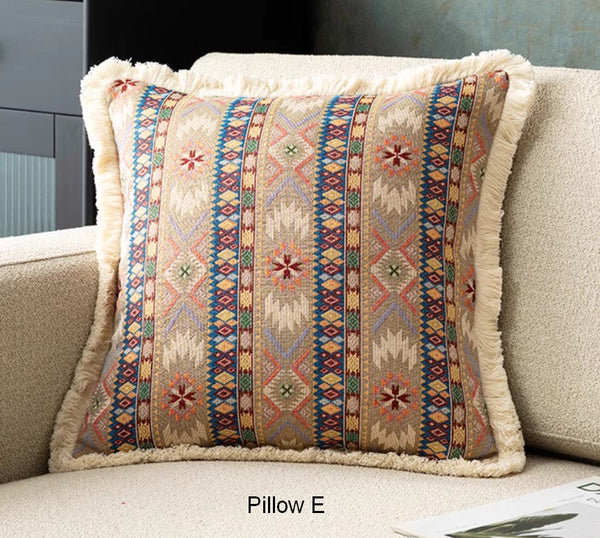 Oversized Decorative Throw Pillows, Bohemian Decorative Sofa Pillows for Living Room, Extra Large Modern Geometric Pillows, Oriental Throw Pillow for Couch-Silvia Home Craft