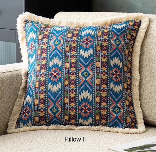 Oversized Decorative Throw Pillows, Bohemian Decorative Sofa Pillows for Living Room, Extra Large Modern Geometric Pillows, Oriental Throw Pillow for Couch-Silvia Home Craft