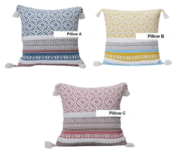 Modern Decorative Pillow for Interior Design, Contemporary Decorative Pillow Covers, Geometric Modern Sofa Pillows for Bedroom, Square Pillows for Couch-Silvia Home Craft