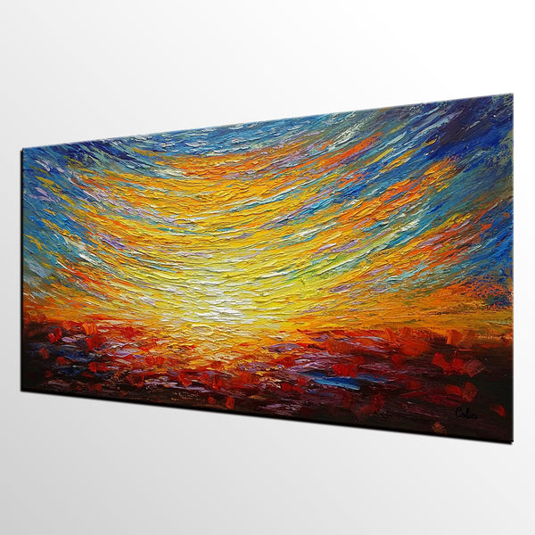 Canvas Art, Abstract Painting, Landscape Painting, Canvas Art, Custom Extra Large Wall Art-Silvia Home Craft