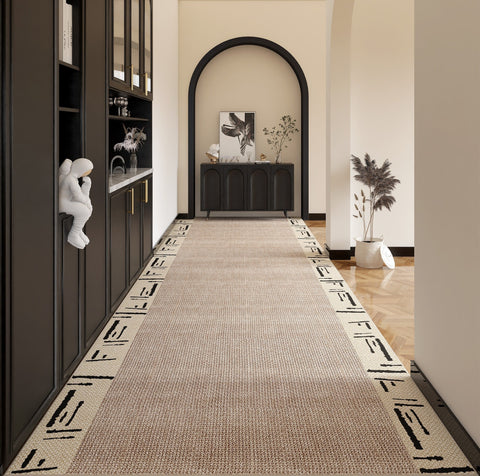 Modern Long Hallway Runners, Extra Long Entryway Runner Rug Ideas, Stain-resistant Non Slip Hallway Runner Rugs, Entrance Hallway Runners, Long Narrow Runner Rugs-Silvia Home Craft