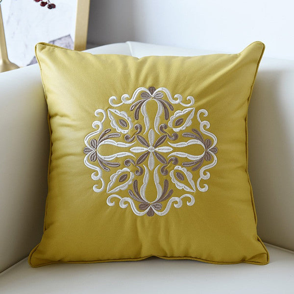 Modern Throw Pillows, Decorative Flower Pattern Throw Pillows for Couch, Contemporary Decorative Pillows, Modern Sofa Pillows-Silvia Home Craft