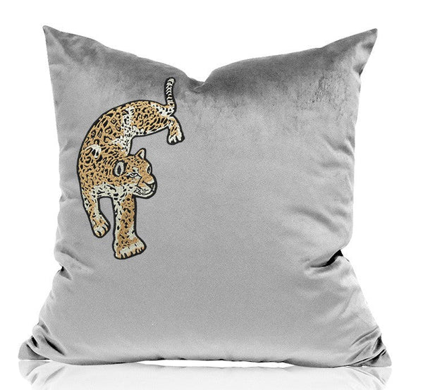 Cheetah Decorative Throw Pillows, Decorative Pillows for Living Room, Modern Sofa Pillows, Contemporary Throw Pillows-Silvia Home Craft