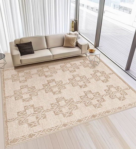 Abstract Modern Rug Ideas for Bedroom, Contemporary Area Rugs for Dining Room, Geometric Modern Rug Placement Ideas for Living Room-Silvia Home Craft