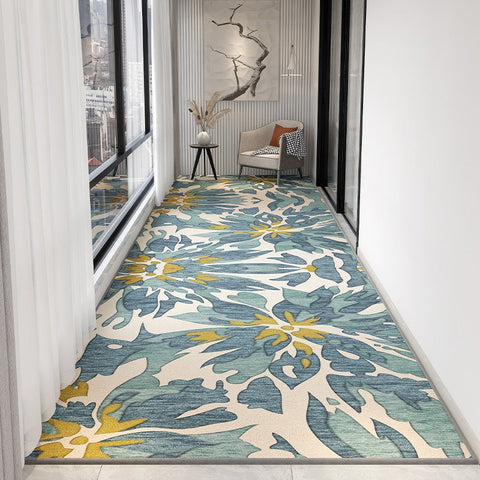 Bedside Long Runner Rugs, Modern Long Hallway Runners, Extra Long Narrow Runner Rugs, Washable Kitchen Runner Rugs, Entryway Runner Rug Ideas-Silvia Home Craft