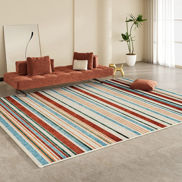 Abstract Area Rugs for Living Room, Modern Carpets for Kitchen, Geometric Contemporary Modern Rugs Next to Bed, Modern Rugs under Dining Room Table-Silvia Home Craft