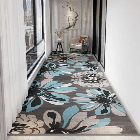 Modern Long Hallway Runners, Extra Long Narrow Runner Rugs, Bedside Long Runner Rugs, Washable Kitchen Runner Rugs, Entryway Runner Rug Ideas-Silvia Home Craft