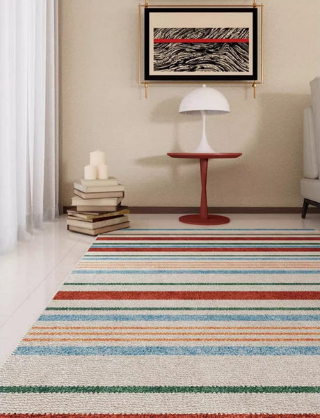 Abstract Area Rugs for Living Room, Modern Carpets for Kitchen, Geometric Contemporary Modern Rugs Next to Bed, Modern Rugs under Dining Room Table-Silvia Home Craft