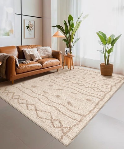 Contemporary Area Rugs for Dining Room, Modern Rugs for Living Room, Bohemian Modern Rug Ideas for Living Room-Silvia Home Craft