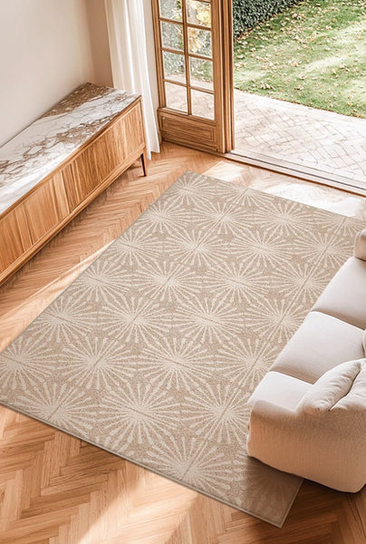 Unique Modern Rugs for Living Room, Modern Carpets for Office, Abstract Contemporary Rugs for Bedroom, Modern Area Rugs under Sofa, Dining Room Floor Rugs-Silvia Home Craft