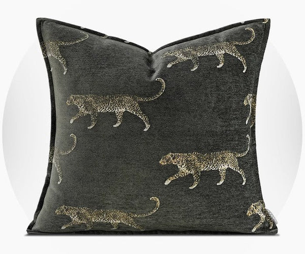 Cheetah Modern Pillows for Couch, Large Modern Sofa Pillow Cases, Decorative Pillow Covers, Abstract Decorative Throw Pillows for Living Room-Silvia Home Craft