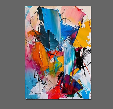 Acrylic Painting for Living Room, Hand Painted Acrylic Painting, Extra Large Wall Art Painting, Modern Contemporary Abstract Artwork, Buy Paintings Online-Silvia Home Craft