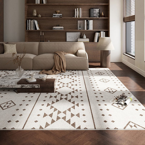 Contemporary Geometric Carpets, Contemporary Modern Rugs, Abstract Modern Rugs for Living Room, Extra Large Modern Rugs under Dining Room Table-Silvia Home Craft