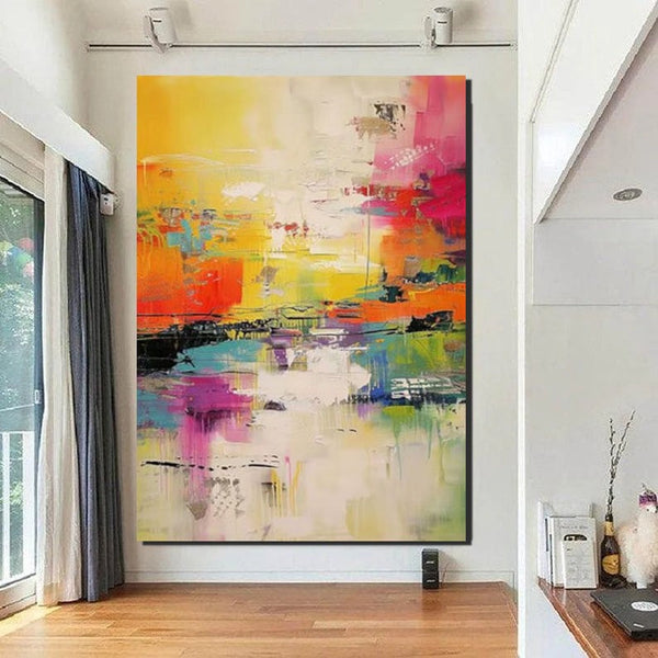 Hand Painted Acrylic Painting, Acrylic Painting for Living Room, Extra Large Wall Art Painting, Modern Contemporary Abstract Artwork, Buy Paintings Online-Silvia Home Craft