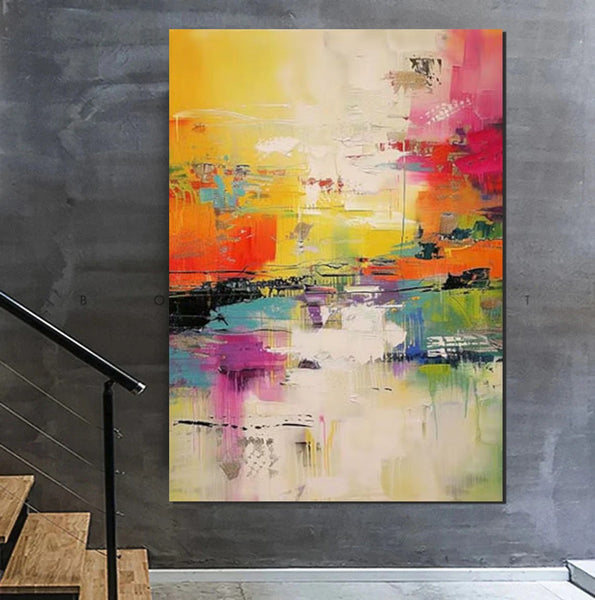 Hand Painted Acrylic Painting, Acrylic Painting for Living Room, Extra Large Wall Art Painting, Modern Contemporary Abstract Artwork, Buy Paintings Online-Silvia Home Craft