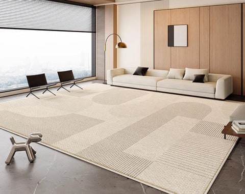 Bedroom Modern Rugs, Contemporary Modern Rugs for Living Room, Modern Rugs for Dining Room, Abstract Geometric Modern Rugs-Silvia Home Craft